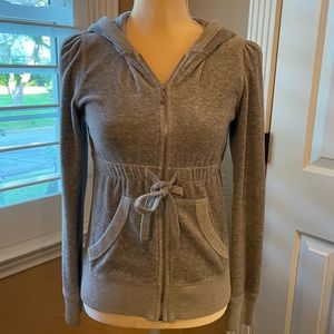 Rare Juicy Couture Puff Sleeve Velour Hoodie